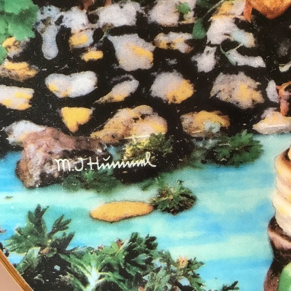 M.J. HUMMEL Plate Decor Hello Down There Danbury Mint  8” Round - Picture 4 of 8